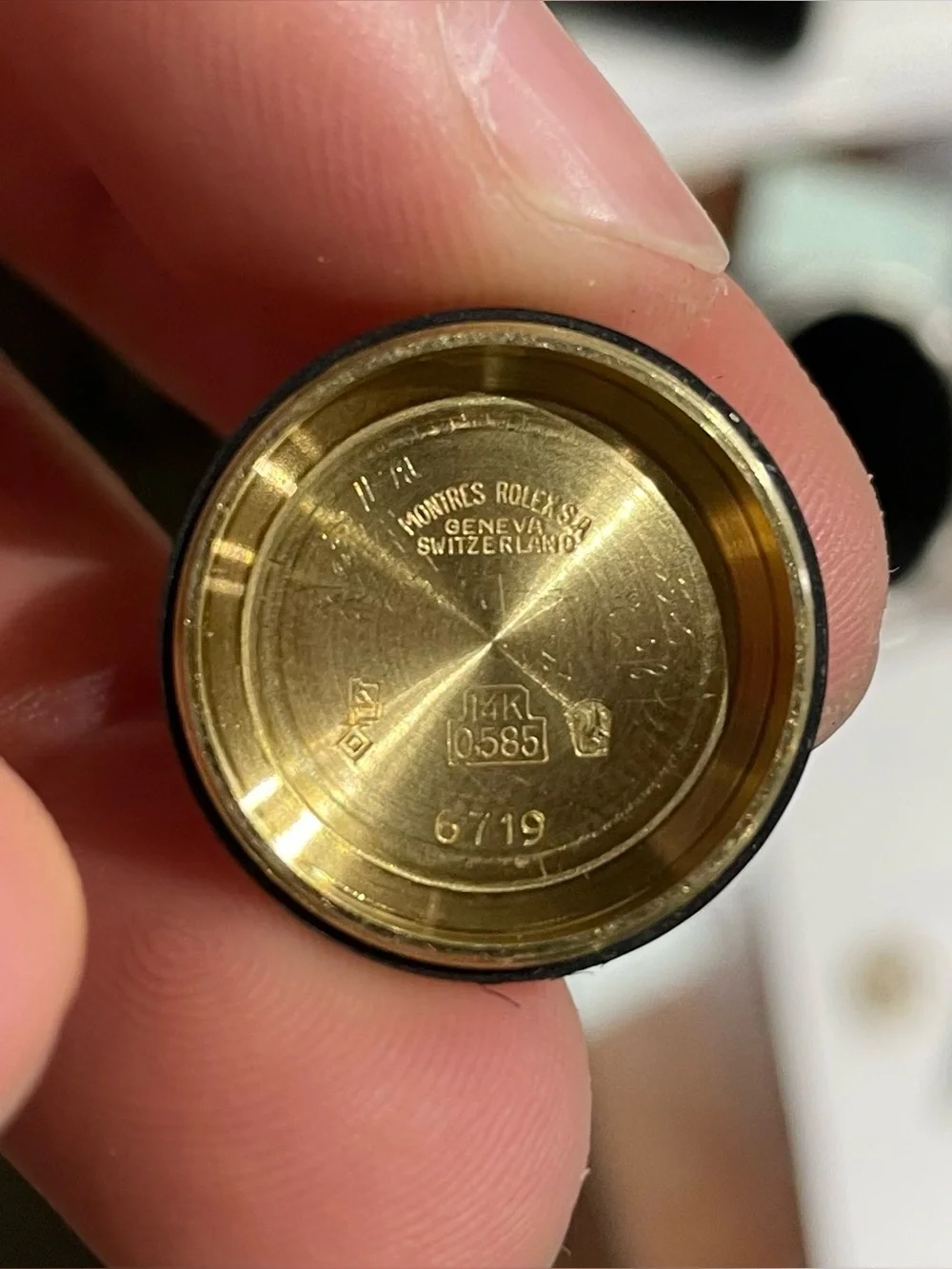 14K Gold Rolex Oyster Perpetual Lady 6719